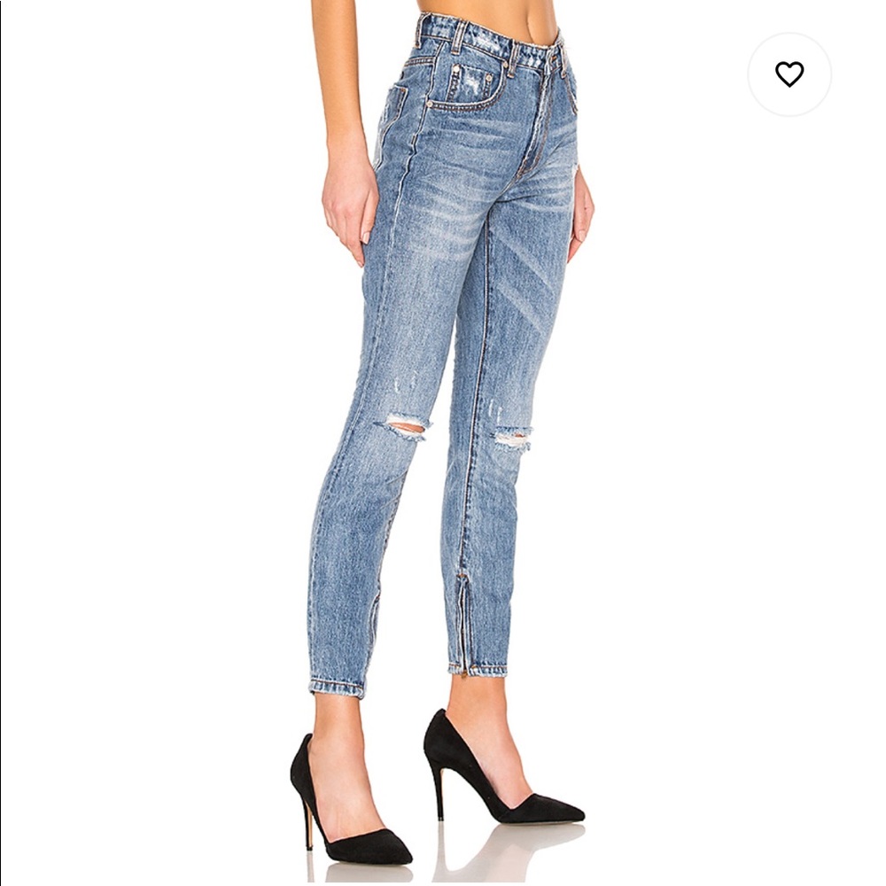 NWT One Teaspoon Freebirds High Waist Skinny Jean - Picture 2 of 12